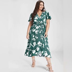Floral Wrap Maxi Dress